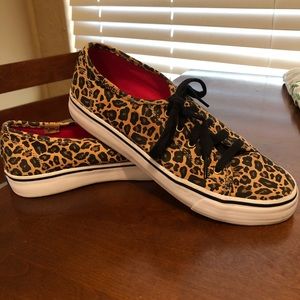 Keds Double Up big kid size 4.5 M cheetah print
